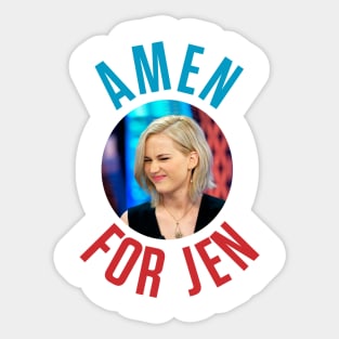 Amen For Jen - Jennifer Lawrence Sticker